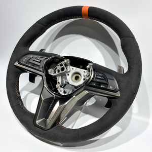 <span class=keywords><strong>Volante</strong></span> <span class=keywords><strong>Deportivo</strong></span> de Fibra de Carbono Negro con Revestimiento de Gamuza, Modelo Actualizado de Instalación Directa, Compatible con Nissan GTR R35 R34 - Product Image 2