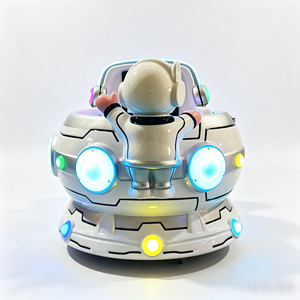 Venta al por mayor de fábrica: Columpio mecánico infantil con forma de coche espacial, máquina de juego para niños con pago dual (monedas y tarjeta) - Product Image 4