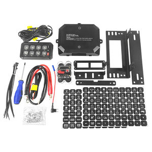 新型<span class=keywords><strong>8</strong></span>連デュアルスイッチパネル 調光可能 12V/24V 車両電源制御 自動スイッチパッドパネル 回路ボックス リレーシステム - Product Image 1