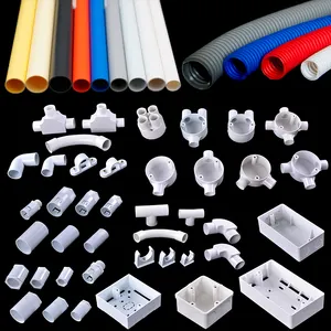 Electrical Accessories Plastic Couplings Connector 3 Tee Way Elbow Names Price PVC Pipe Fittings