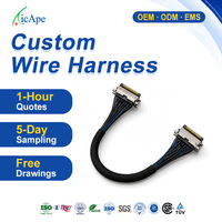 Arnés de cableado personalizado OEM FFC/FPC multiprotocolo MIPI/eDP/LVDS con conector de 20 pines, cable de cámara para placa controladora de pantalla LCD