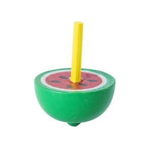 Giroscopio pequeño para niños al por mayor, de madera <span class=keywords><strong>Spinner</strong></span>, premios de jardín de infantes, giroscopios de frutas de dibujos animados - Product Image 6