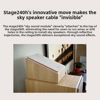 JBN STAGE280 Sistem Audio Home Theater Profesional Dolby Atmos Kit Ruang Tamu TV/Speaker Saluran Sky/Amplifier Decoder Combo