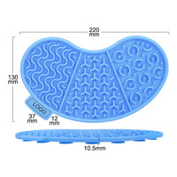 Tapis d'alimentation lente en silicone de qualité alimentaire, bol à lécher pour animaux de compagnie, ventouses, étanches, antidérapantes, de petite taille pour le voyage, bol en bois pour chat.