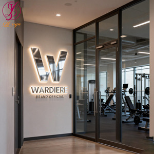 Enerjik Spor Salonu LED Işıklı Tabela 3D Metal Harfler Dayanıklı Özel Fitness Logosu Akrilik Tabela Aydınlatmalı Dış Mekan Levhası (Spor Salonları için) - Product Image 2