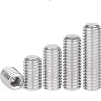 Vis sans tête à six pans creux en acier inoxydable SS304 SS316, classe 8, DIN913 DIN916 M3-M20, à pointe plate et conique