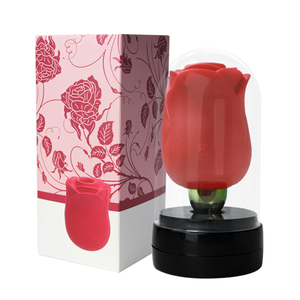 Juguete Sexual Vibrador en Forma de Rosa, Vibrador de Lengua, Estimulador de Clítoris, Masajeador de Pezones para Masturbación Femenina - Product Image 1