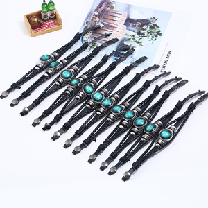 Pulsera Luminosa de Cuero con Signos Zodiacales: Géminis, Leo, Libra, Escorpio, <span class=keywords><strong>Sagitario</strong></span>, 12 Constelaciones, Joyería para Hombre - Product Image 4