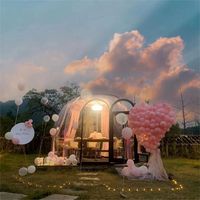 Sound Baby Green Houses Dôme de repas transparent de luxe, design moderne, coupe-vent, type bulle, diamètre personnalisable pour événements