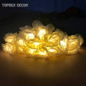 LED rosa artificiale per motivi di fiori di fata luce luci Decorative impermeabili per matrimoni natalizi Street giardino arredamento - Product Image 5