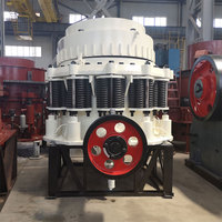 Concasseur à cône composé minier fiable, polyvalent et haute productivité avec PLC, boîte de vitesses, pompe, moteur et roulement pour un excellent concassage de pierres