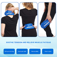 Packs de gel réutilisables chauds et froids personnalisés bleus certifiés CE pour la rééducation des blessures et les fournitures de thérapie par compresse froide