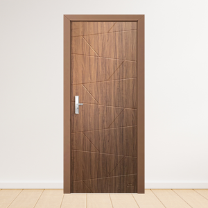 High Quality <b>3D</b> <b>Model</b> Design MDF Door Durable Entrance Sliding Wooden Door with OEM/ODM Direct Vietnamese Manufacturer Hotel Use - Product Image 1