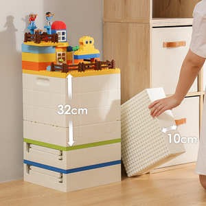 Organizador de Ladrillos <span class=keywords><strong>Duplo</strong></span> de Plástico SHIMOYAMA, Diseño de Organizador de Juguetes para Niños, Cajas Organizadoras con Tapas - Product Image 3