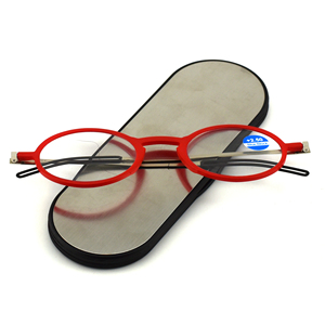 DOISYER Italy Design <strong>Mini</strong> Lady Anti Blue Light Round Metal <strong>Reading</strong> <strong>Glasses</strong> With case - Product Image 6
