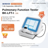 Spiromètre portable BIOBASE, testeur de fonction pulmonaire, écran tactile, appareil de test de la fonction pulmonaire avec imprimante thermique intégrée
