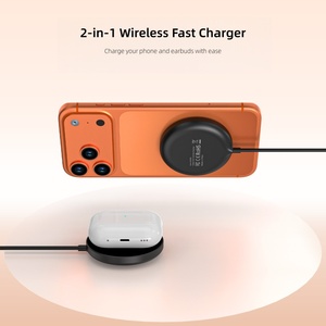 Nouveau chargeur sans fil magnétique Qi2.2 avec port Type-C pour une charge rapide sans fil super rapide de 25 W pour les écouteurs 17 16 15Pro Max IWatch - Product Image 2