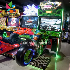 Máy Chơi Game Arcade Video Gp 2d Chạy Bằng Tiền Xu Mô Tô Đua Mô Phỏng Lái Xe