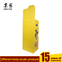 Présentoir de table en carton publicitaire de taille personnalisée à 5 étages étagère de magasin de détail support de sol en papier ondulé pour aliments pour animaux de compagnie