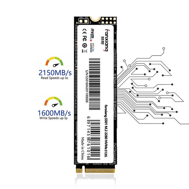 OEM Bulk 128GB 256GB 512GB 1 2 TB 1TB 2TB M2 M.2 2280 PCIe NVMe SSD PCI Express Gen3x4 Disco Duro Hard Drives with QLC Chips