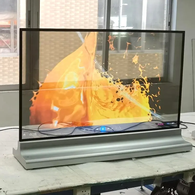 Desktop Type Transparent OLED Display Screen LW550PUL-HNA1 55 Inch Touchscreen Smart TV Android SDK OEM Multi Indoor
