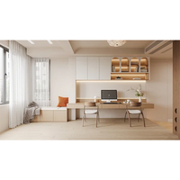 Conception de bureau et de salle d'étude, service de décoration intérieure tout-en-un, rendu 3D, fourniture directe de matériaux en usine