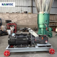 Machine à granulés électrique automatique à haut rendement, construction en acier allié pour granulés de biomasse, triphasée, capacité de 900 kg/h