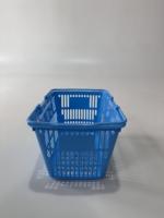 Paniers de courses en plastique portables de grande capacité personnalisables pour supermarchés