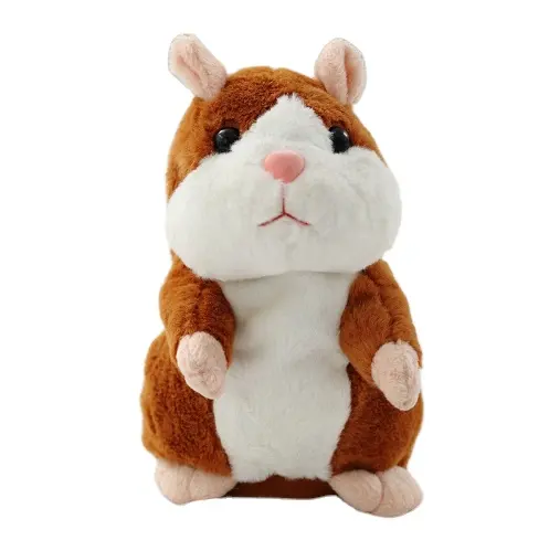 Pet noel oyuncak konuşmak Talking ses kayıt Hamster eğitici peluş oyuncak çocuklar için noel hediyesi konuşan Hamster oyuncak