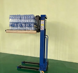 Electric Truck-mounted Forklift 1 Ton 1.6-1.3 m Electric Remote Control Fully Automatic Lifting <b>Handling</b> Stacker Forklift Truck - Product Image 3