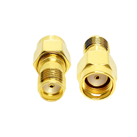 Adaptadores Coaxiales RF de Conector Hembra SMA Chapado en Oro a Conector Macho RP SMA de Polaridad Inversa