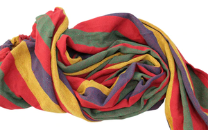 Doble portátil jardín poliéster 100% algodón al aire libre camping hamaca - Product Image 6