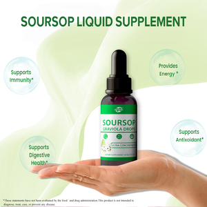 Haccp OEM ODM Gouttes liquides de corossol (Graviola), extrait pur de corossol pour un antioxydant naturel - Product Image 3
