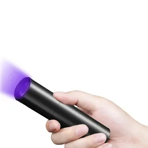 Topcom High Quality Ultraviolet Light Type-C USB Rechargeable 365nm UV Flashlight Pocket 3W UV Torch Light For Money Detect