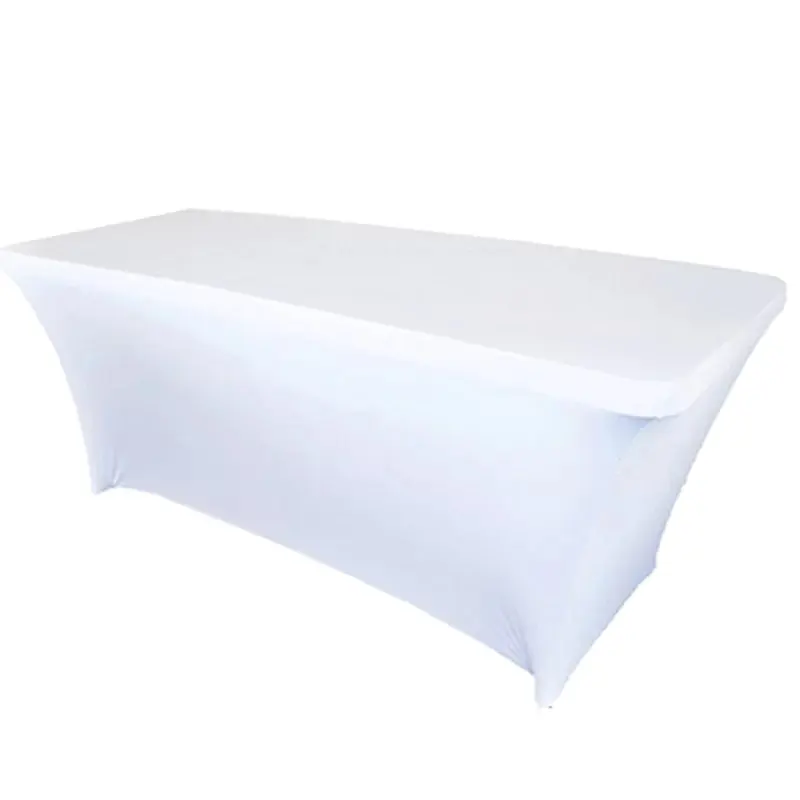 Wedding party 6ft spandex stretch tablecloth table cover