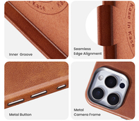 Vente en gros de coques de téléphone magnétiques antichoc en cuir entièrement enveloppantes C&T multicolores pour 17/16/15/14/13/12/11 Pro Max Plus