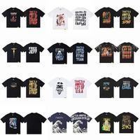 Camiseta de Manga Corta para Hombre y Mujer, 230g, 100% Algodón, Diseño de Dibujos Animados Hip Hop, Transpirable, Original, con Estampado 'THAT'S AWFUL LOT COUGH SYRUP'