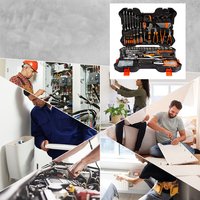 256PC Heavy Duty Premium Combo Hand Tool Kit Juego de herramientas de llave de vaso para taller Garaje Uso doméstico