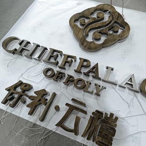 Manufacturer Custom 3D Letters Signage Building <b>Sign</b> Business Wall Logo Outdoor Indoor Non-Lit Advertising Signs - Product Image 3