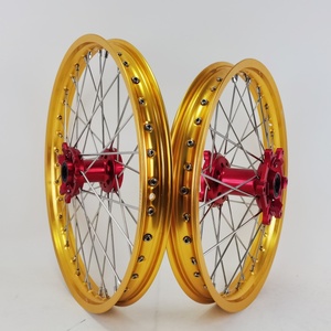 Offre Spéciale pour <span class=keywords><strong>CRF</strong></span> <span class=keywords><strong>450</strong></span> 2017 avant 21*1.6 arrière 19*1.85 36 trous rayons jeu de roues - Product Image 1