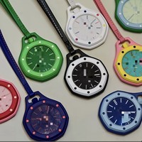 Nouvelle montre pendentif octogonale royale co-marquée pour un style élégant, mouvement à quartz, boîtier en plastique, bracelet en polyuréthane - Meilleure vente en gros