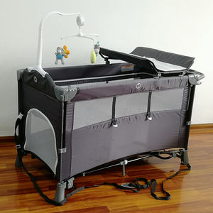 เปลเด็กอเนกประสงค์พับได้ Purorigin ประกอบง่าย เปลนอนเด็กแบบพกพา คอกกั้นเด็ก - Product Image 2