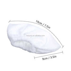 Lot de 6 tampons de rechange pour nettoyeur vapeur <span class=keywords><strong>Karcher</strong></span> SC2/<span class=keywords><strong>SC3</strong></span>/SC4/SC5, tampons de nettoyage en microfibre et housses de buse en tissu - Product Image 4