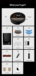 <span class=keywords><strong>Robot</strong></span> Aspirador Inteligente K30 con Autovaciado WIFI APP Control Automático Eliminación <span class=keywords><strong>de</strong></span> Polvo Logotipo Personalizado con Buen <span class=keywords><strong>Precio</strong></span> <span class=keywords><strong>de</strong></span> Fábrica - Product Image 5