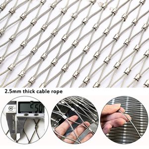 Chất lượng cao AISI 304 316 x-có Xu Hướng cáp lưới thép không gỉ Wire Rope webnet cho chim dây lưới cho chuồng vườn thú hàng rào - Product Image 3