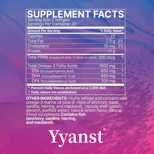 Huile de poisson oméga 3 de haute qualité MEGA MARINE en gélules, marque privée, favorise la santé des articulations et soutient la santé de l'intestin et de la digestion. - Product Image 3