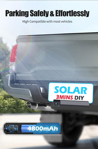 Năng lượng mặt trời xe đảo chiều máy ảnh không dây điểm mù giám sát xe hiển thị đảo ngược máy ảnh hoàn chỉnh thiết lập. - Product Image 4