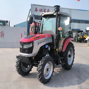 คุณภาพสูงจีนโรงงานการเกษตรเครื่อง4X4 4WD รถแทรกเตอร์การเกษตร70HP รถแทรกเตอร์สำหรับขายร้อน
