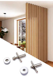 Accessoires de fixation en alliage d'aluminium traditionnels pour cloisons de salle de bain, salon, placard - Design moderne réglable - Product Image 3