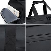 Logo Kustom 3 in 1 Tas Duffel Sport Gym Konvertibel Kompartemen Sepatu Terpisah Pegangan Jinjing Tali Tersembunyi Serbaguna